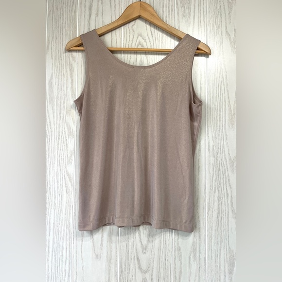 Chico’s Travelers Classic Essentials Tank Top Taupe Size 1 (M/8)EUC - Picture 5 of 6